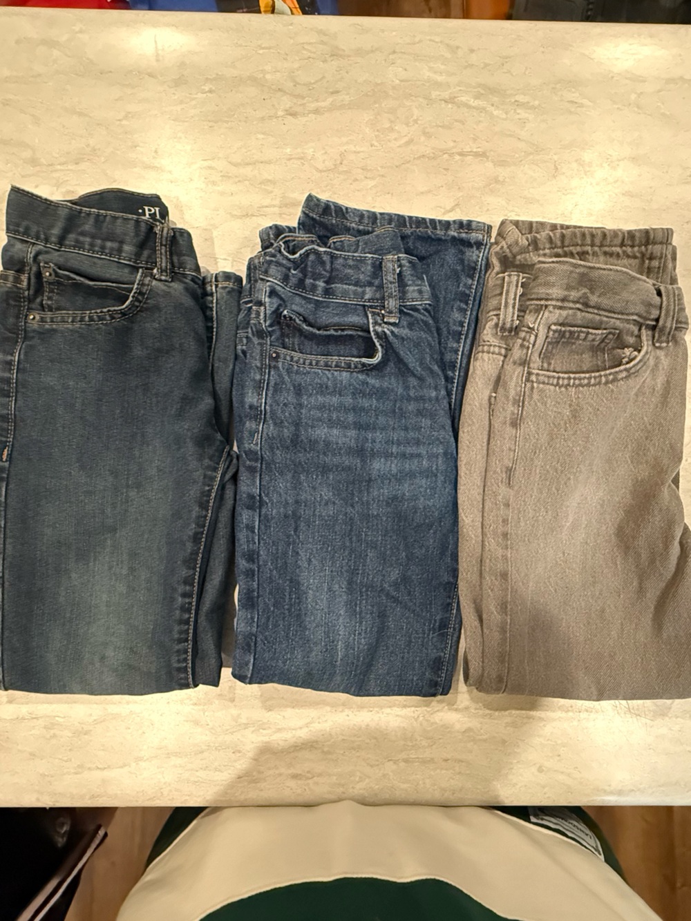 Set of 3 Casual Jeans - Dark Blue, Medium Blue, Light Gray